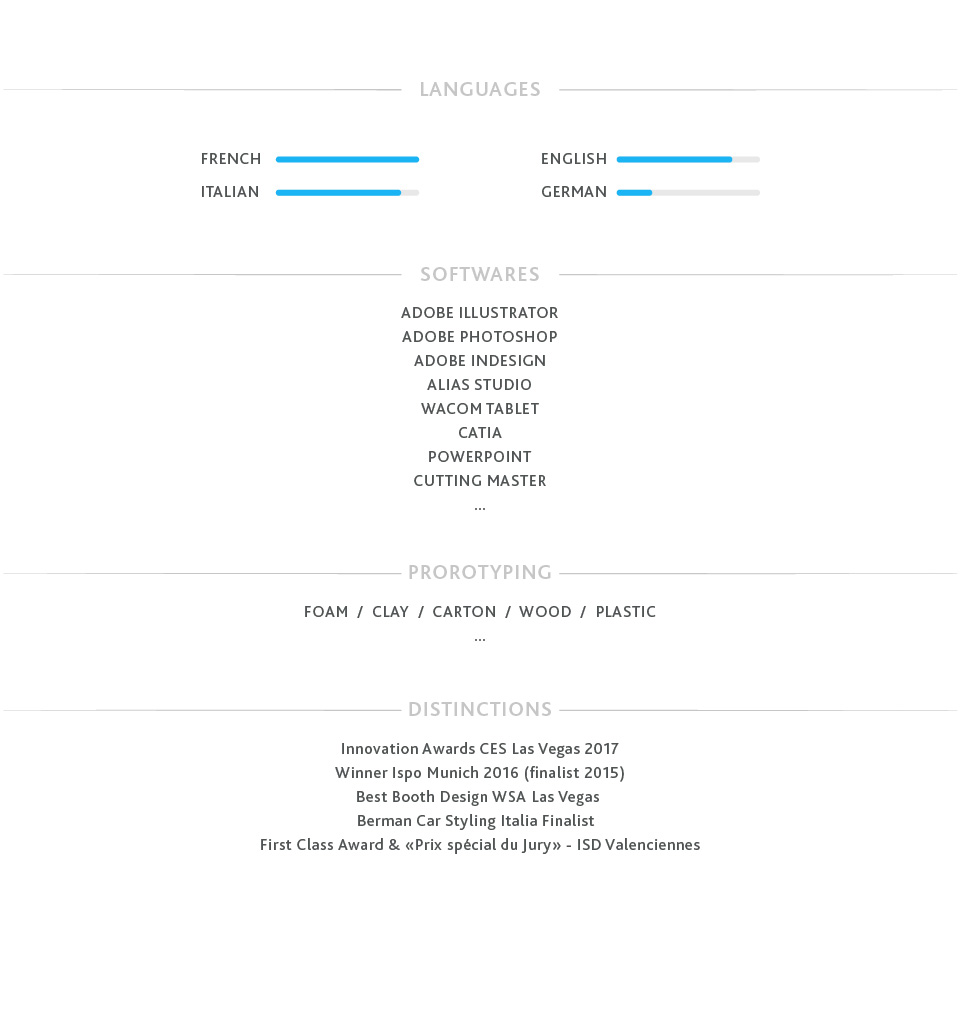 Picture of the profile section